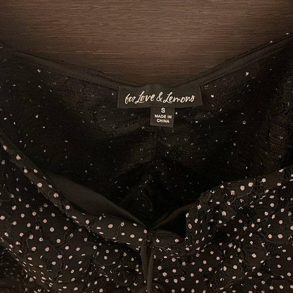 For love & lemons lace crop top size S - Picture 2 of 4